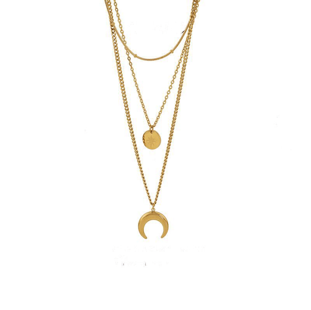 Collier mode lune 