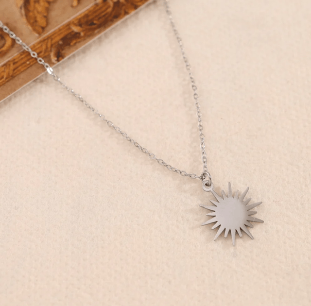 Collier soleil argent 